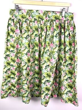 Vivacious Vixen Apparel Tropical Pink Flamingo Skirt size L